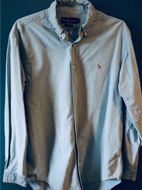 Polo By Ralph Lauren Mint Green Button-Down Oxford Shirt